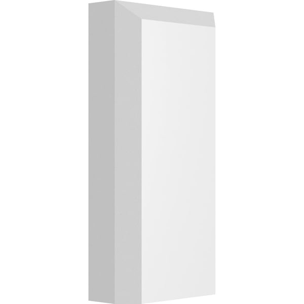 Ekena Millwork Standard Foster Plinth Block with Beveled Edge, 2"W x 4"H x 3/4"P PBP020X040X075FOS01 - main